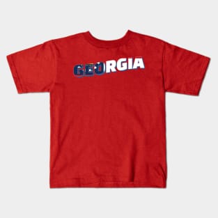 Georgia vintage style retro souvenir Kids T-Shirt